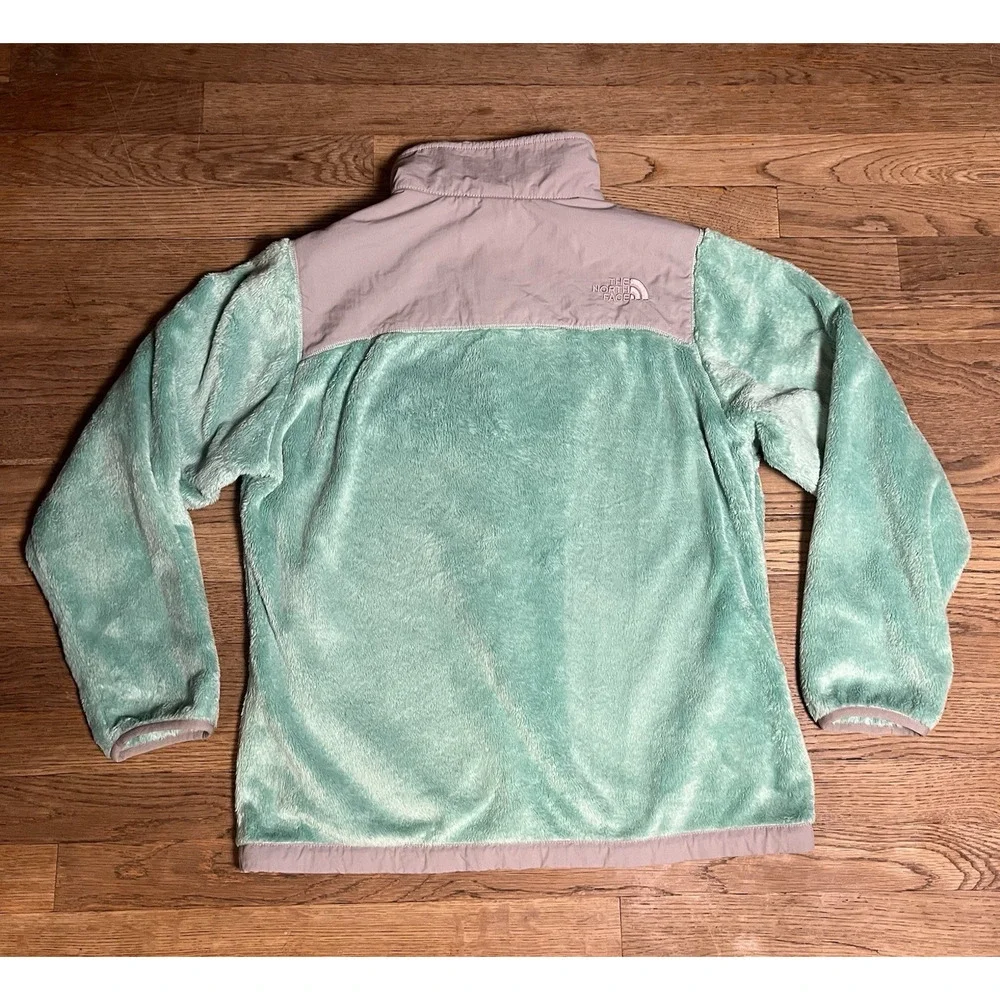 The North Face Youth Girl's Denali Thermal Jacket Blue Surf Green X-Large 18